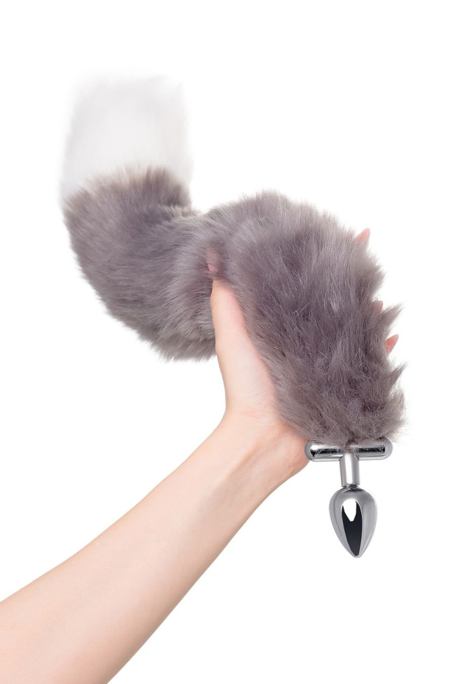 Анальная втулка с хвостом и ушки Metal by Toyfa, металл, серебристая, 44,4 см, 712030 Анальная втулка с хвостом и ушки Metal by Toyfa, металл, серебристая, 44,4 см, 712030