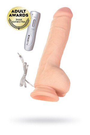 Ротатор RealStick Elite на присоске, телесный, SoftSkin, 7 режимов вращения, 18 см