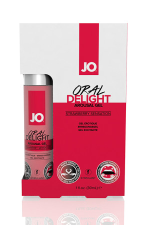 Стимулирующий гель для оральных ласк с десенсибилизацией Oral Delight - Strawberry Sensation клубнич