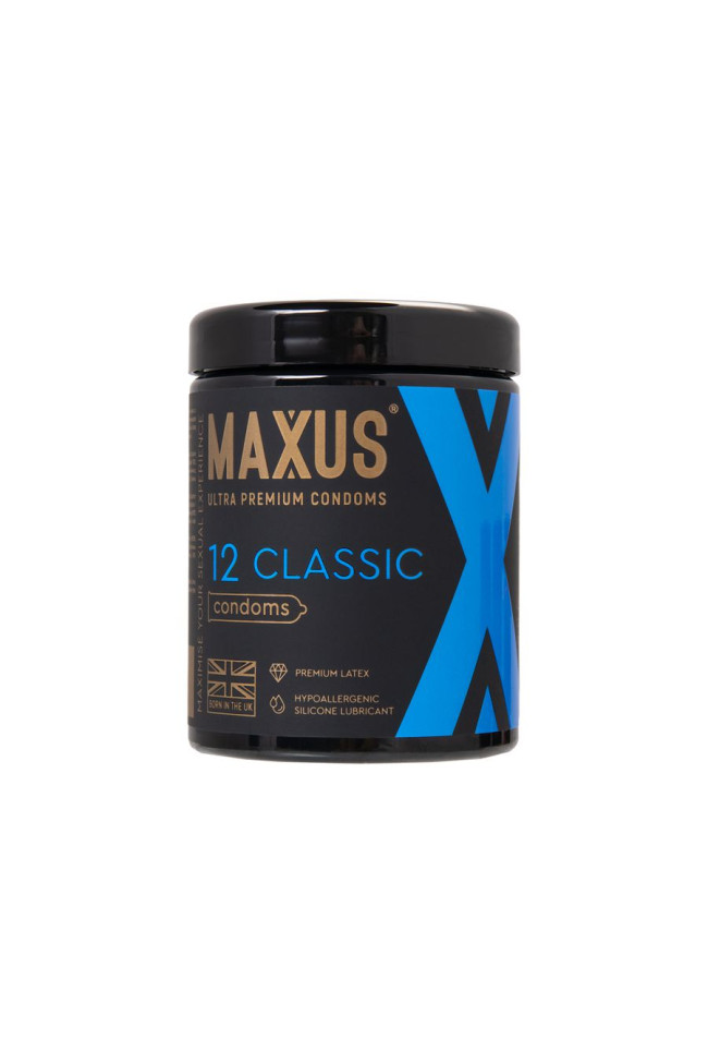 Презервативы Maxus Classic, классические, латекс, 12 шт., 300 Презервативы Maxus Classic, классические, латекс, 12 шт., 300