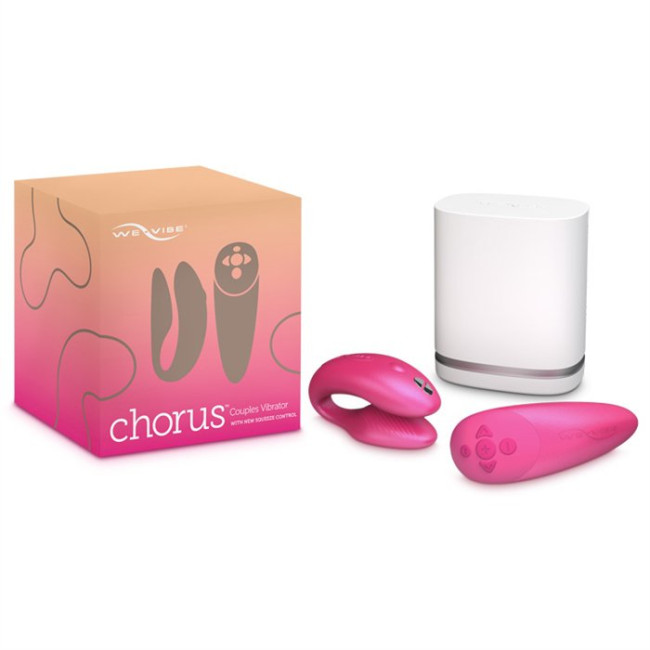 Сенсорный вибромассажер для пар We-Vibe Chorus Pink, SNHRSG3