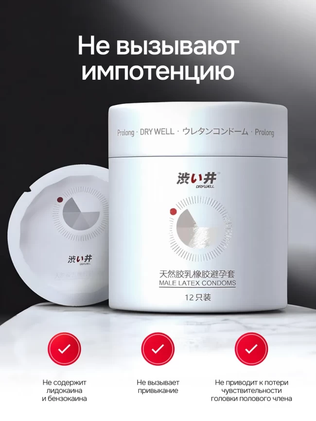 Ультратонкие презервативы из латекса продлевающие половой акт с природным анестетиком 12 шт, 513439156 Ультратонкие презервативы из латекса продлевающие половой акт с природным анестетиком 12 шт, 513439156