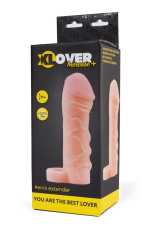 Насадка ToyFa XLover Increase+ для увеличения размера, реалистичная, с кольцом, 16 см