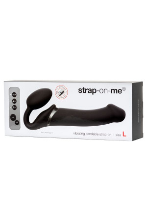 Strap-on-me Страпон из силикона 3 motors L, black, 25 см, L Strap-on-me Страпон из силикона 3 motors L, black, 25 см, L