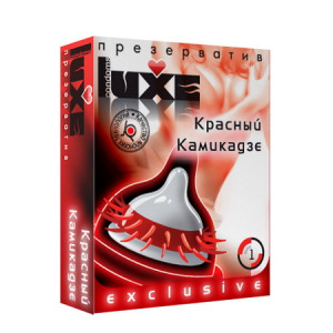 ПРЕЗЕРВАТИВ &quot;LUXE&quot; КРАСНЫЙ КАМИКАДЗЕ (усы) 1 штука