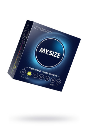 ПРЕЗЕРВАТИВЫ &quot;MY.SIZE&quot; №3 РАЗМЕР 53 (ШИРИНА 53MM)
