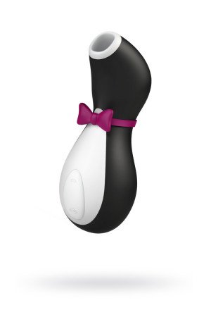 ВАКУУМ-ВОЛНОВОЙ БЕСКОНТАКТНЫЙ СТИМУЛЯТОР КЛИТОРА SATISFYER PRO PENGUIN NG, ABS ПЛАСТИК+СИЛИКОН, ЧЕРН