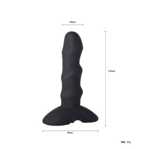 Анальный стимулятор Ever-Star (Xese) PM-09 с вибрацией Medical Silicone батарейка 28*124Анальный сти