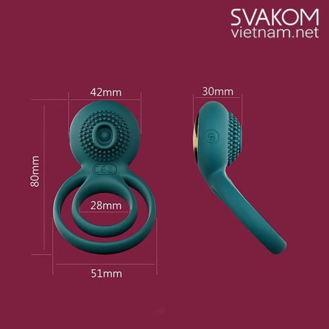 Svakom Tammy зеленое эрекционное виброкольцо с подхватом мошонки и стимулятором с пупырышками, S39 Svakom Tammy зеленое эрекционное виброкольцо с подхватом мошонки и стимулятором с пупырышками, S39