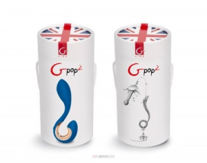 NEW! Gvibe Gpop2 - вибратор для точки G или простаты, 12.5х2.8 см (синий)