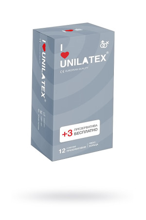 ПРЕЗЕРВАТИВЫ UNILATEX RIBBED РЕБРИСТЫЕ №12