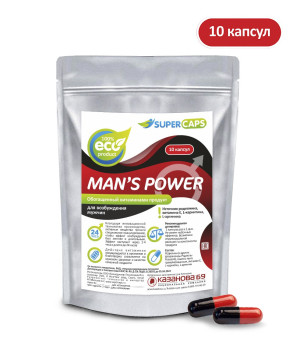 Капсулы Man's Power, возбуждающее средство, 10 шт
