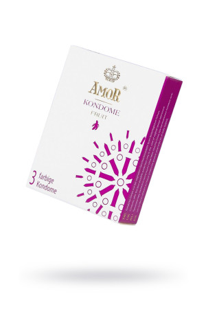 ПРЕЗЕРВАТИВЫ AMOR ФРУКТ (FRUIT) №3, 18 СМ