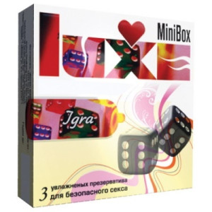 ПРЕЗЕРВАТИВЫ LUXE MINI BOX ИГРА (ребристые) 3штуки