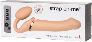 Strap-on-me Страпон из силикона 3 motors L, flesh, 25 см, L