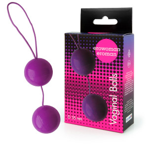 ШАРИКИ ВАГИНАЛЬНЫЕ &quot;BALLS&quot; цвет фиолетовый D 35mm