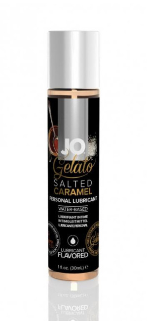 Гелевый вкусовой лубрикант СОЛЕНАЯ КАРАМЕЛЬ на водной основе JO GELATO SALTED CARAMEL FLAVORED LUBRI
