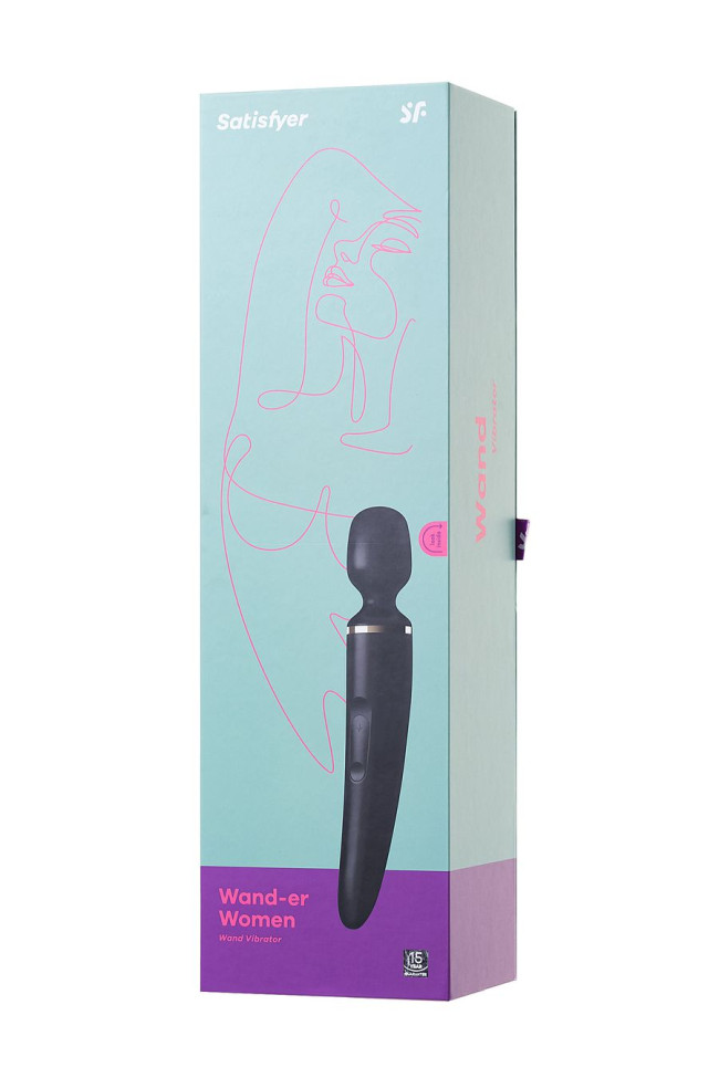 Универсальный вибромассажер Satisfyer Wand-er Woman (Black/Gold), J2018-47-1 Универсальный вибромассажер Satisfyer Wand-er Woman (Black/Gold), J2018-47-1