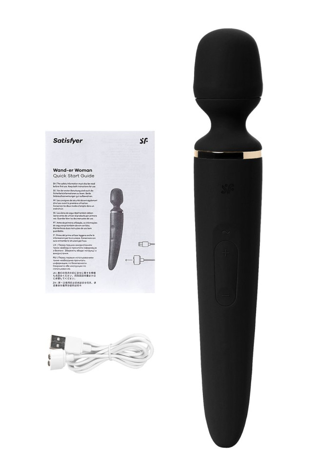 Универсальный вибромассажер Satisfyer Wand-er Woman (Black/Gold), J2018-47-1 Универсальный вибромассажер Satisfyer Wand-er Woman (Black/Gold), J2018-47-1
